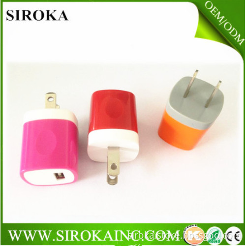 2016 New Arrival dual 1000mA usb ac adapter wall charger for samsung/htc/blackberry/nokia